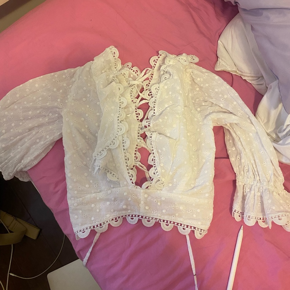 beautiful eyelet top